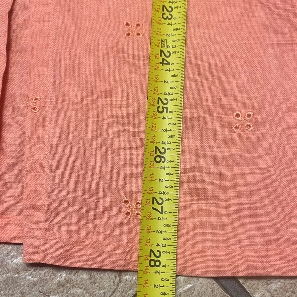Chelsea Studio Medium Linen-Cotton Blend Top in Peach - Picture 6 of 14